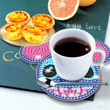 Load image into Gallery viewer, DIY Diamonds Mosaic Cup Cushion Anti-scald Wooden Cartoon Cup Mat for Kids Gifts