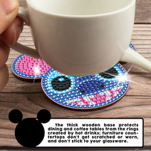 Load image into Gallery viewer, DIY Diamonds Mosaic Cup Cushion Anti-scald Wooden Cartoon Cup Mat for Kids Gifts