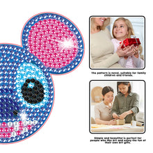 Load image into Gallery viewer, DIY Diamonds Mosaic Cup Cushion Anti-scald Wooden Cartoon Cup Mat for Kids Gifts