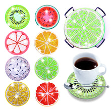 Load image into Gallery viewer, DIY Diamonds Painting Coaster with Rack Woody Cartoon Cup Mat Home Accessories