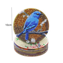 Load image into Gallery viewer, DIY Diamonds Painting Coaster with Rack Woody Cartoon Cup Mat Home Accessories