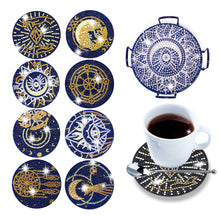 Load image into Gallery viewer, DIY Diamonds Painting Coaster with Rack Woody Cartoon Cup Mat Home Accessories