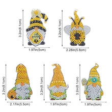 Load image into Gallery viewer, DIY Diamonds Painting Keychain Art Crafts Cartoon Key Ring Crystal for Kids Gift