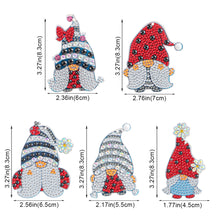 Load image into Gallery viewer, DIY Diamonds Painting Keychain Art Crafts Cartoon Key Ring Crystal for Kids Gift