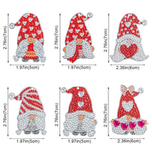 Load image into Gallery viewer, DIY Diamonds Painting Keychain Art Crafts Cartoon Key Ring Crystal for Kids Gift