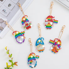 Load image into Gallery viewer, DIY Diamonds Painting Keychain Art Crafts Cartoon Key Ring Crystal for Kids Gift