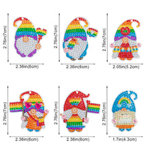 Load image into Gallery viewer, DIY Diamonds Painting Keychain Art Crafts Cartoon Key Ring Crystal for Kids Gift