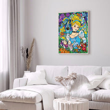Load image into Gallery viewer, Diamond Painting - Partial Special Shaped - Princess Cinderella (30*40cm)