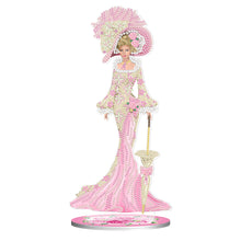 Load image into Gallery viewer, DIY Diamonds Painting Table Ornament European Lady Pattern Acrylic for Kids Gift