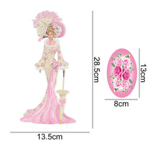 Load image into Gallery viewer, DIY Diamonds Painting Table Ornament European Lady Pattern Acrylic for Kids Gift