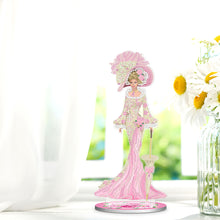 Load image into Gallery viewer, DIY Diamonds Painting Table Ornament European Lady Pattern Acrylic for Kids Gift