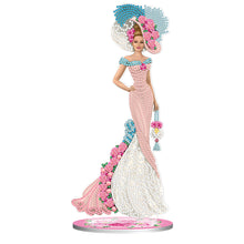 Load image into Gallery viewer, DIY Diamonds Painting Table Ornament European Lady Pattern Acrylic for Kids Gift