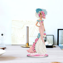 Load image into Gallery viewer, DIY Diamonds Painting Table Ornament European Lady Pattern Acrylic for Kids Gift