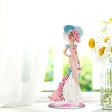Load image into Gallery viewer, DIY Diamonds Painting Table Ornament European Lady Pattern Acrylic for Kids Gift