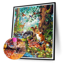 Load image into Gallery viewer, Diamond Painting - Full Round - forest zoo (30*40CM)