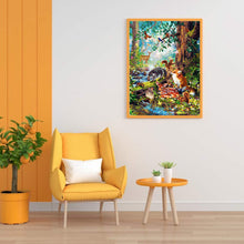 Load image into Gallery viewer, Diamond Painting - Full Round - forest zoo (30*40CM)