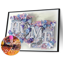 Load image into Gallery viewer, Diamond Painting - Partial Special Shaped - HOME (40*30CM)