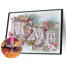 Load image into Gallery viewer, Diamond Painting - Partial Special Shaped - HOME (40*30CM)