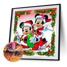 Load image into Gallery viewer, Diamond Painting - Full Round - Christmas Disney Mickey Minnie (30*30CM)