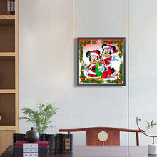 Load image into Gallery viewer, Diamond Painting - Full Round - Christmas Disney Mickey Minnie (30*30CM)