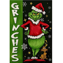 Load image into Gallery viewer, Diamond Painting - Full Round - green hairy monster (30*40CM)