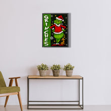 Load image into Gallery viewer, Diamond Painting - Full Round - green hairy monster (30*40CM)