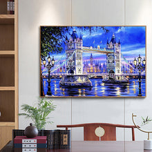 Load image into Gallery viewer, Diamond Painting - Full Round - lighthouse house by the sea (50*40CM)