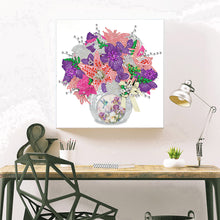 Load image into Gallery viewer, Diamond Painting - Partial Special Shaped - exquisite vase bouquet (30*30CM)