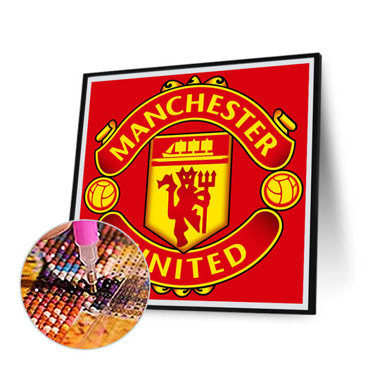 Diamond Painting - Full Round - manchester united football club (35*35CM)