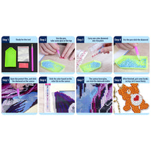 Load image into Gallery viewer, 12pcs Diamonds Painting Keychain Art Crafts DIY Cartoon Key Ring Bag Accessories