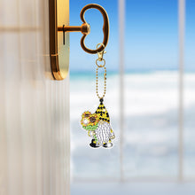 Load image into Gallery viewer, 12pcs Diamonds Painting Keychain Art Crafts DIY Cartoon Key Ring Bag Accessories