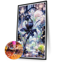 Load image into Gallery viewer, Diamond Painting - Full Round - black flowers (40*70CM)