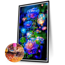 Load image into Gallery viewer, Diamond Painting - Full Round - blue crystal flower (40*70CM)