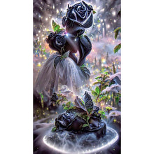 Load image into Gallery viewer, Diamond Painting - Full Round - Black Rose (40*70CM)