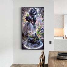 Load image into Gallery viewer, Diamond Painting - Full Round - Black Rose (40*70CM)