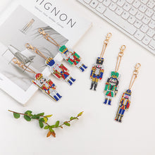 Load image into Gallery viewer, Nutcracker DIY Diamonds Painting Keychain Special-shaped Drill Art Crafts (T-43)