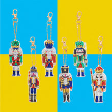 Load image into Gallery viewer, Nutcracker DIY Diamonds Painting Keychain Special-shaped Drill Art Crafts (T-43)