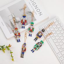 Load image into Gallery viewer, Nutcracker DIY Diamonds Painting Keychain Special-shaped Drill Art Crafts (T-43)