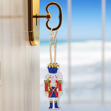 Load image into Gallery viewer, Nutcracker DIY Diamonds Painting Keychain Special-shaped Drill Art Crafts (T-43)