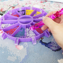 Load image into Gallery viewer, Purple DIY Multifunctional Diamond AccessoriesTool Set for 5D Diamond Embroidery