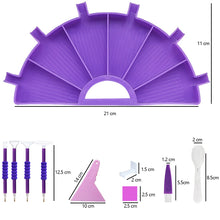 Load image into Gallery viewer, Purple DIY Multifunctional Diamond AccessoriesTool Set for 5D Diamond Embroidery