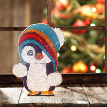 Load image into Gallery viewer, DIY Penguin Table Ornament Art Crafts Wooden Single Sided Home Decor (GH018)