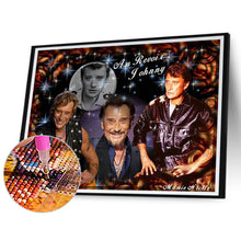 Load image into Gallery viewer, Diamond Painting - Full Round - Johnny Alliday (40*30CM)