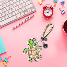 Load image into Gallery viewer, 6pcs Tortoise Car Keychain Art Craft DIY Handmade Double Sided for Gifts (YS145)
