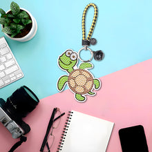 Load image into Gallery viewer, 6pcs Tortoise Car Keychain Art Craft DIY Handmade Double Sided for Gifts (YS145)