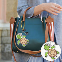 Load image into Gallery viewer, 6pcs Tortoise Car Keychain Art Craft DIY Handmade Double Sided for Gifts (YS145)