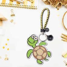 Load image into Gallery viewer, 6pcs Tortoise Car Keychain Art Craft DIY Handmade Double Sided for Gifts (YS145)