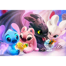 Load image into Gallery viewer, Diamond Painting - Full Round - Stitch and Toothless (40*30CM)