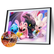 Load image into Gallery viewer, Diamond Painting - Full Round - Stitch and Toothless (40*30CM)
