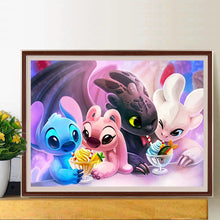 Load image into Gallery viewer, Diamond Painting - Full Round - Stitch and Toothless (40*30CM)